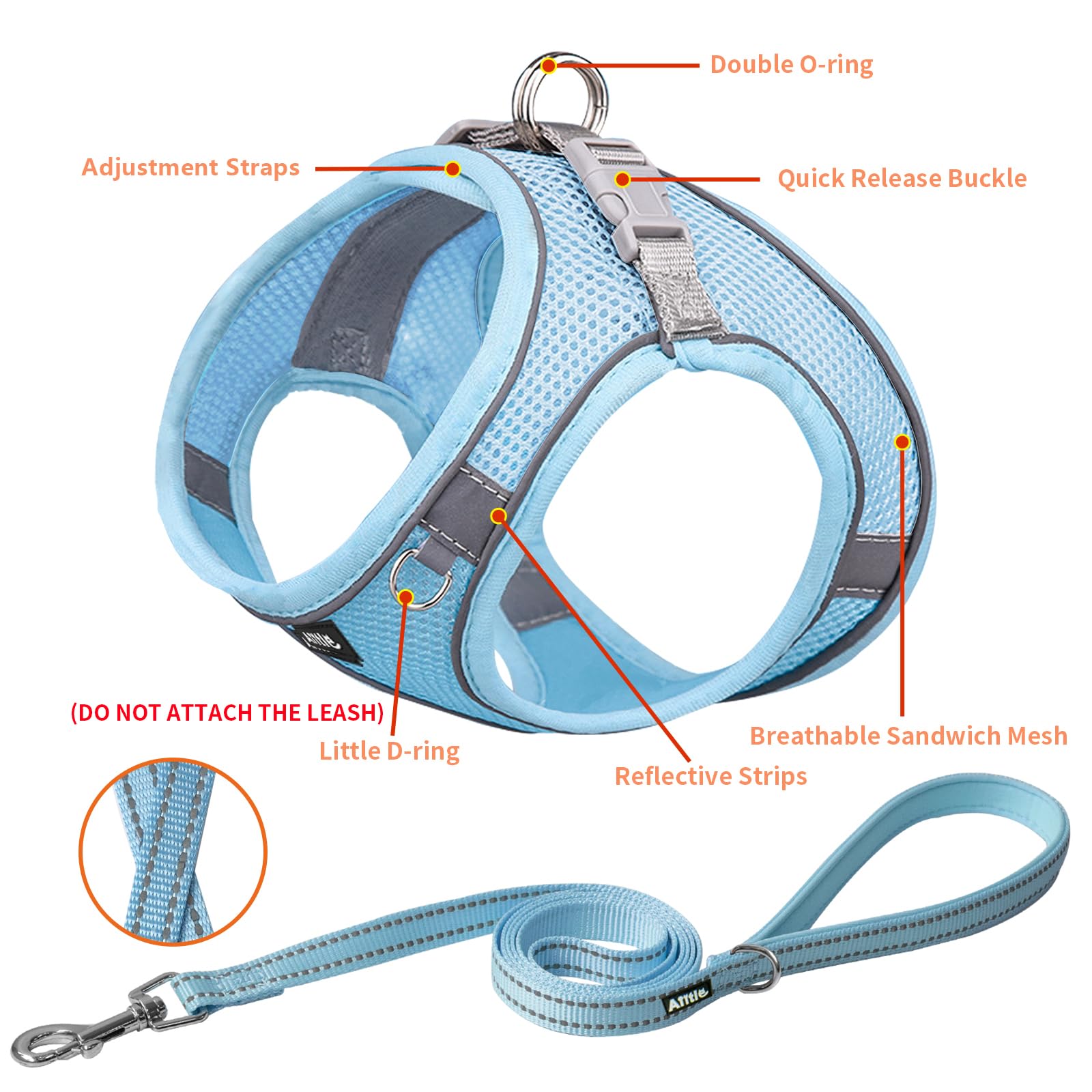AIITLE No Pull Dog Harness and Leash Set - Image 4