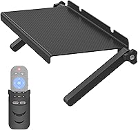 13-Inch Adjustable TV Top Shelf for Cable Box, Streaming Devices & Router - Easy No-Tool Install Wall Mount Shelf with Remote Holder