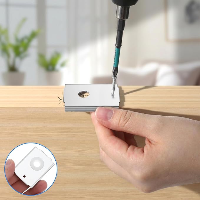 Kit de Reparación para Puertas Abatibles de 4 Conjuntos, Soporte de Acero Inoxidable N7192, Accesorios para Puertas Corredizas y Barn Door miniatura 6