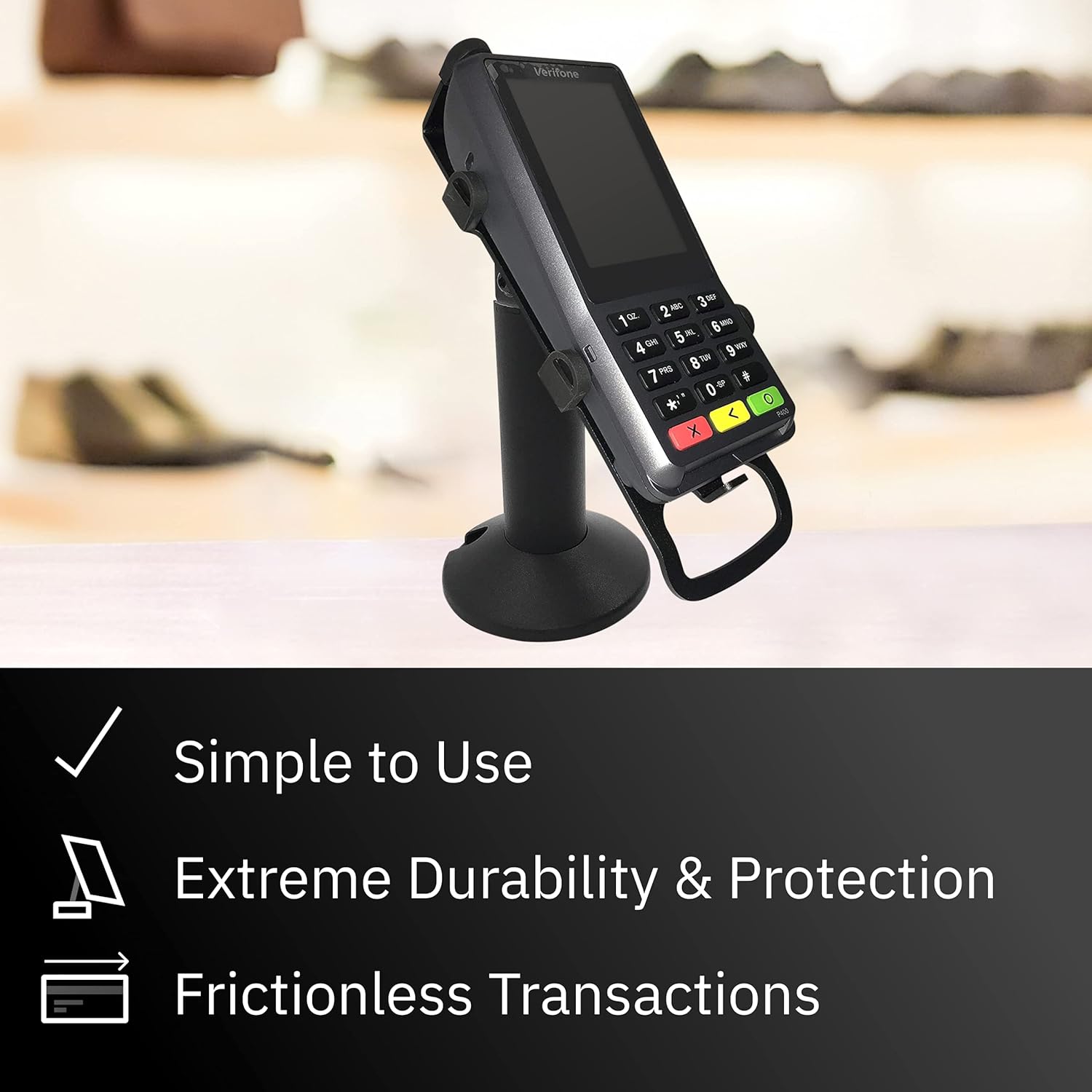 70% оƒƒ Dіѕсоunt DCCStands Verifone Engage P200C, P200C Plus, P400C Plus 7 Swivel and Tilt Stand, Screw-in and Adhesive, Black