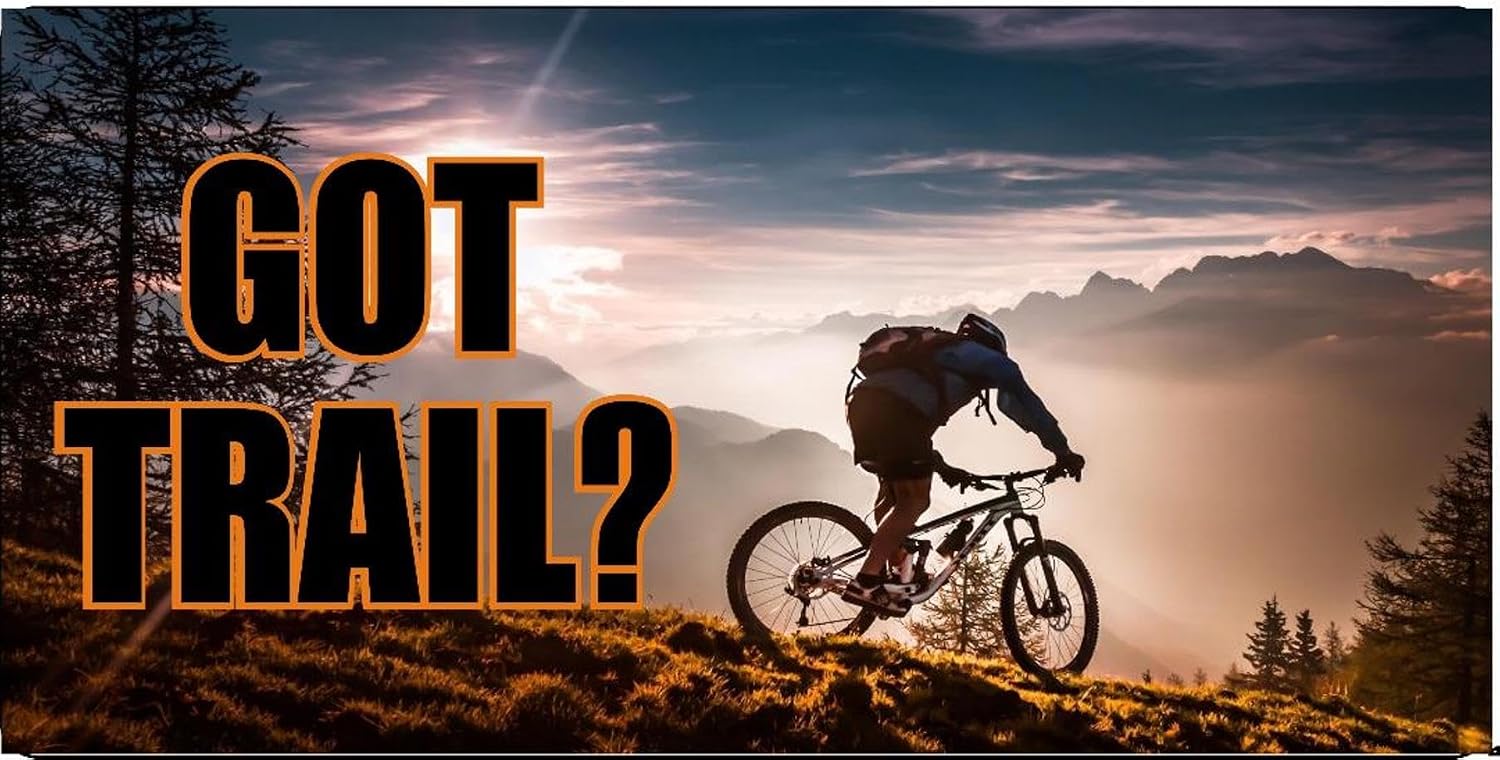 Got Trail Mountain Biking Photo License Plate