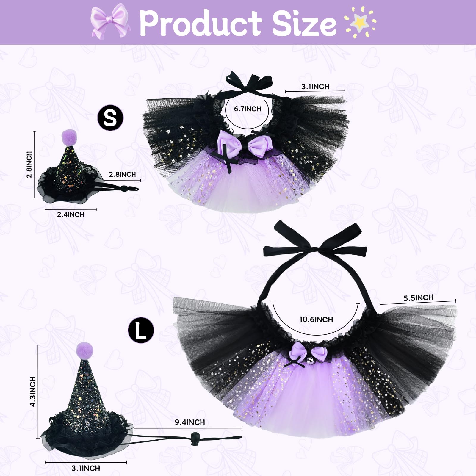 ShuRung Prinzessin Kostüm Für Kleintiere - Krone & Tutu Für Kaninchen & Meerschweinchen