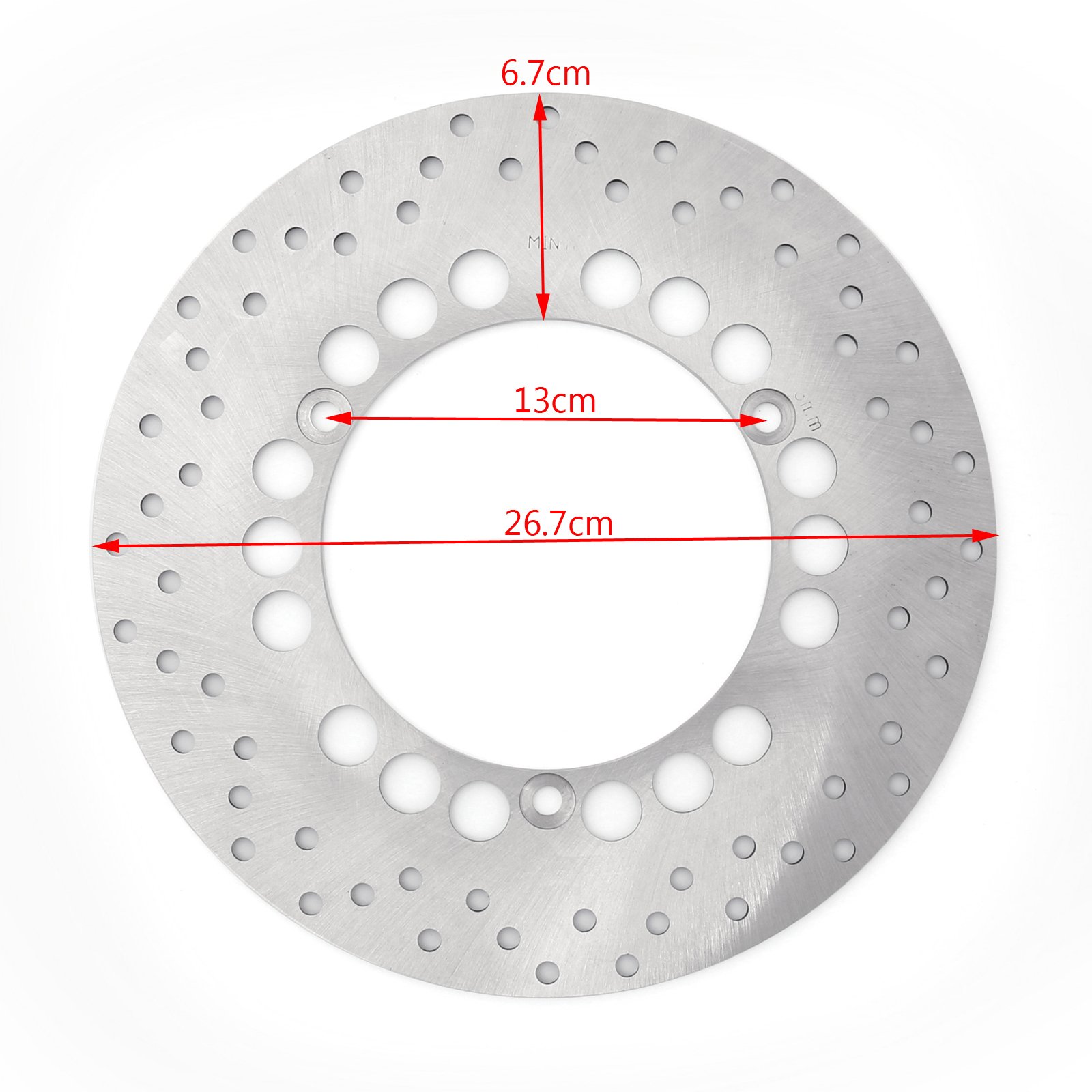 Bruce & Shark Rotor de Disco de Freno de Rueda Trasera Apto para Yamaha Yp400 Majesty 400 2004-2014 2006 2012