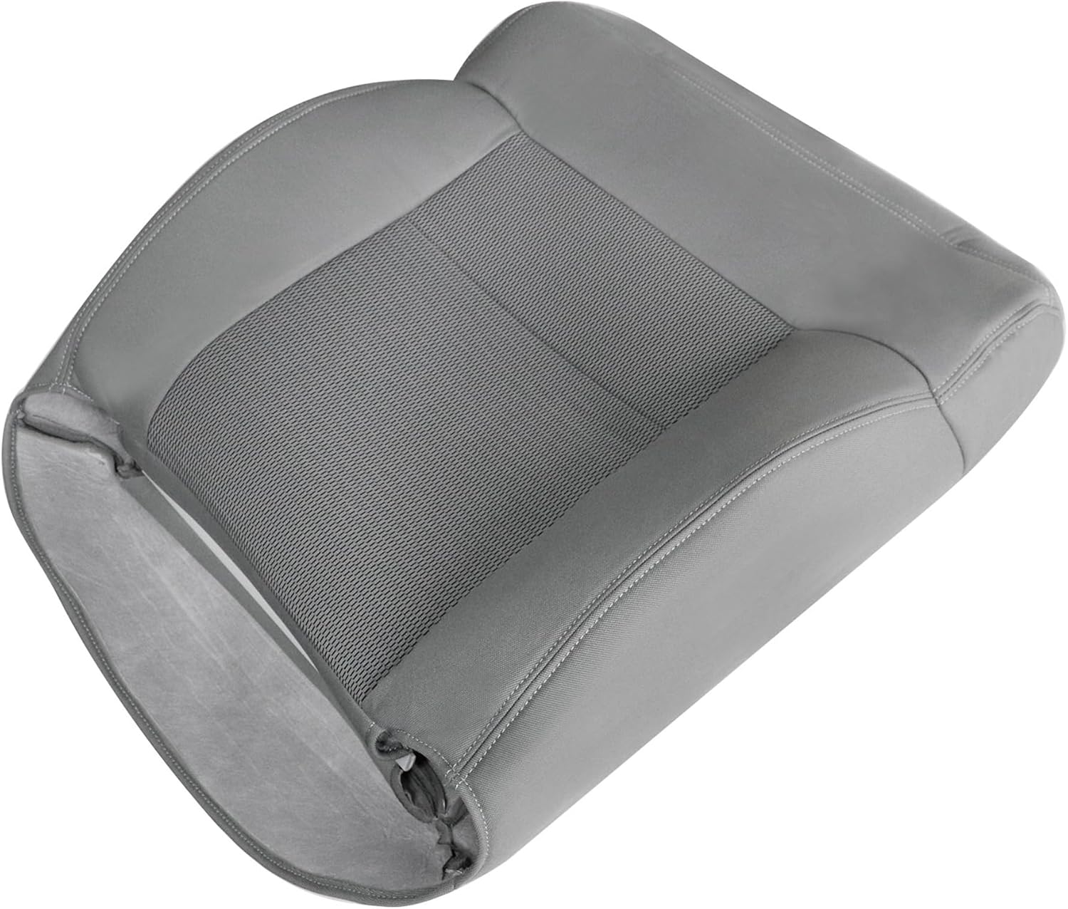 Driver Side Bottom and Top Lean Back Cloth Replacement Seat Covers Gray Compatible with Ford F-150 XLT F150 2004 2005 2006 2007 2008