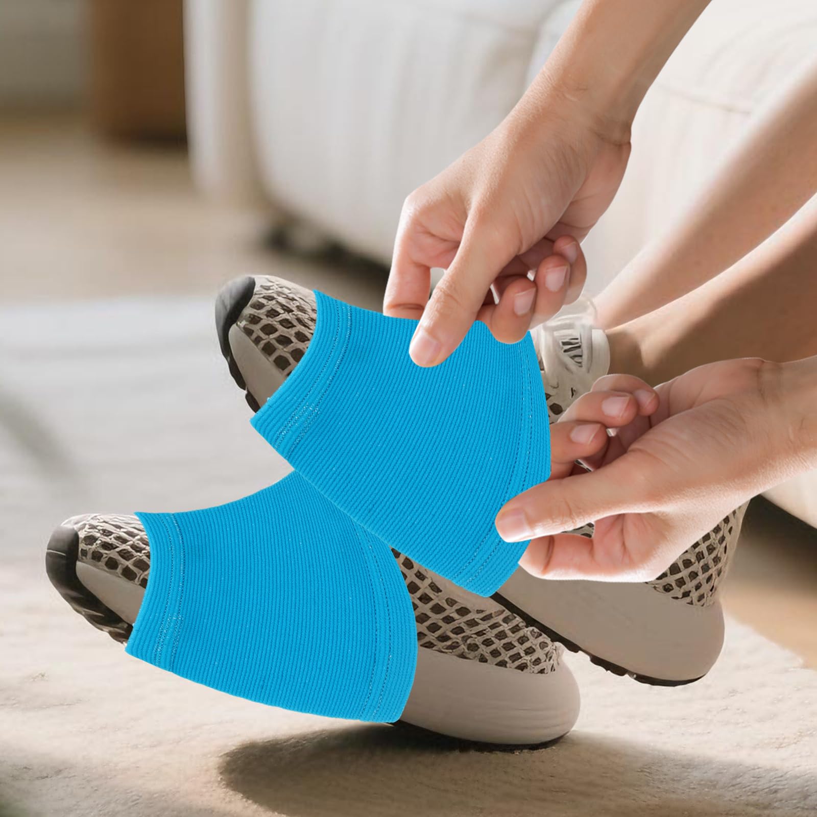 2 Pair Dance Socks Over Shoes, Dance Shoe Socks Anti-Slip on Smooth Floors, Dance Shoe Covers Over Sneaker for Dancers Women, Ballet Equipment for Turns & Spins, Dance Accessories - 3