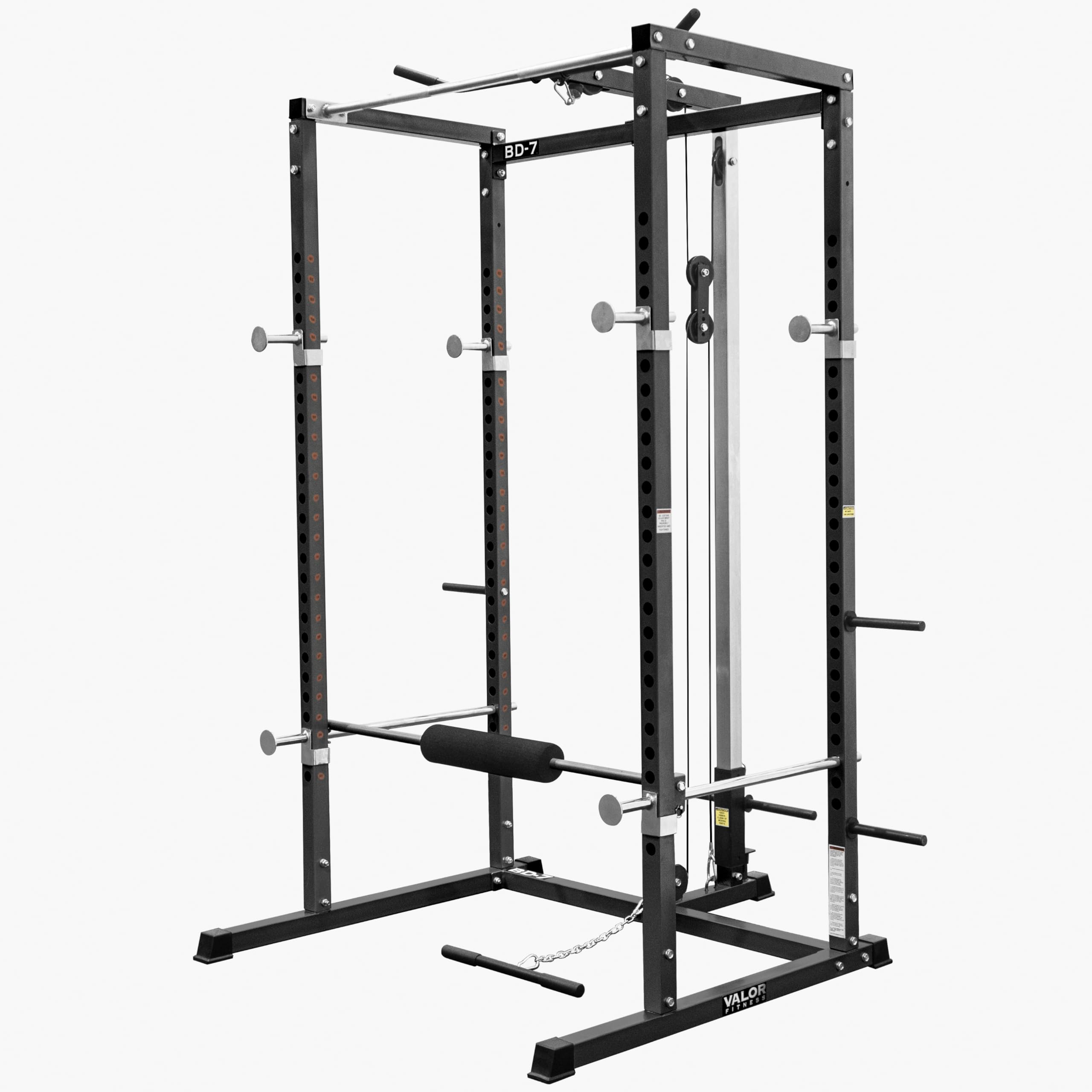 Amazon.com: Valor Fitness Power Cage Squat Rack with LAT Pull Down