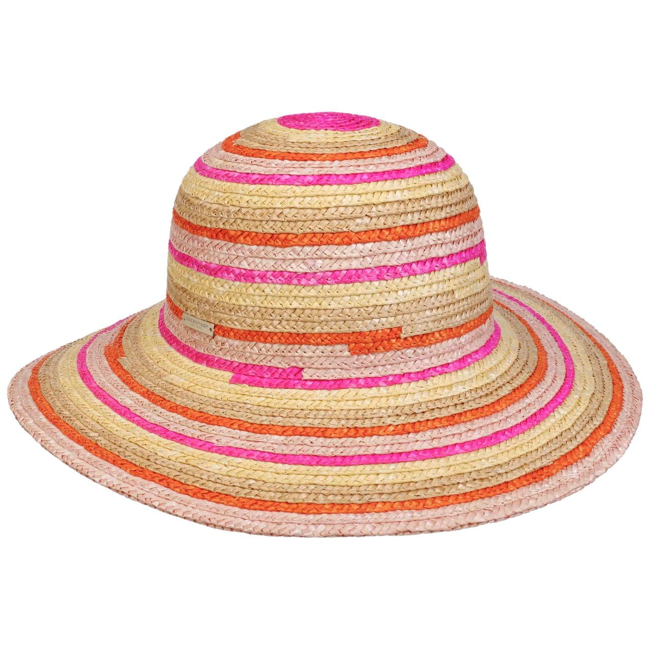 Seeberger Sombrero de ala Ancha Tavila Mujer - Trenzado para el jardín Sol Verano Primavera/Verano