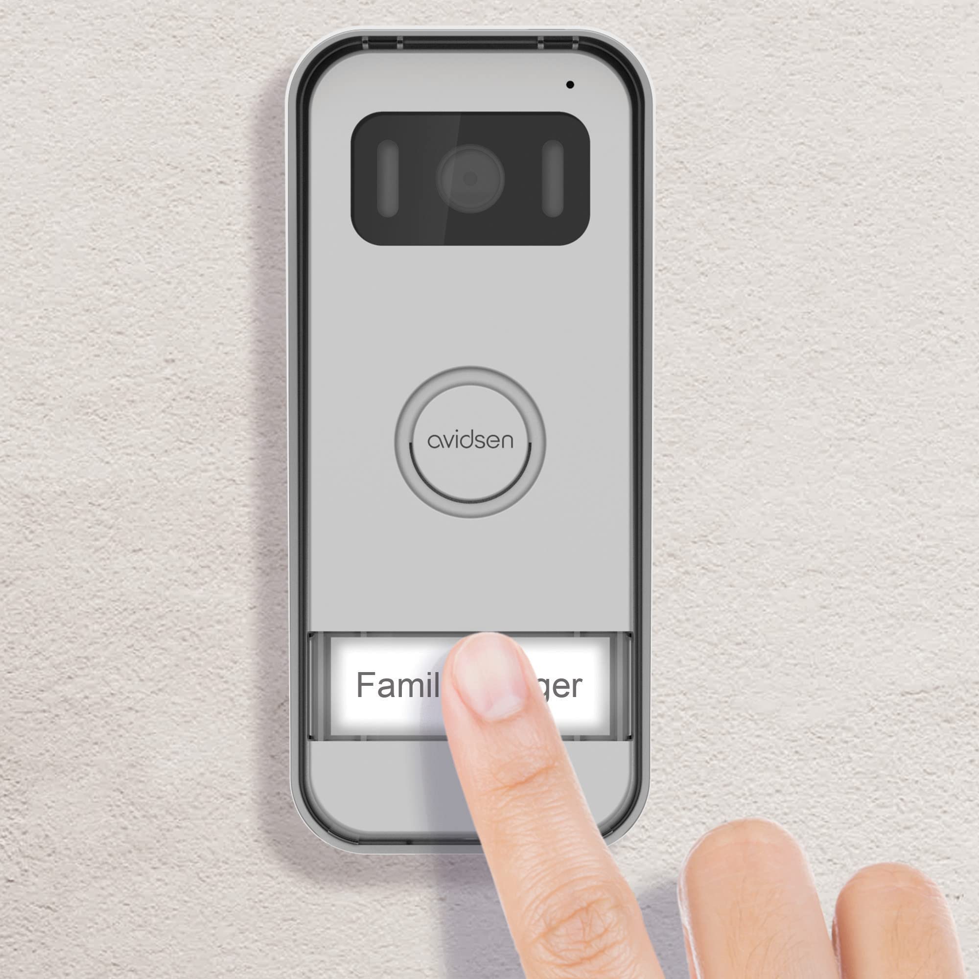 Videocitofono Elia Avidsen a colori 7 pollici LCD, 2 fili eco-progettato, controllo apertura del cancello,