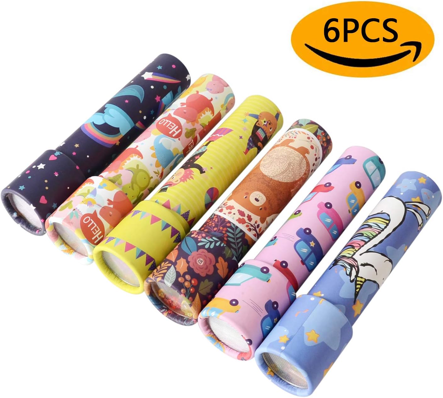 MEYUEWAL Kaleidoscope, Magic Kaleidoscope Classic Game Educational Toys for kids Party Toy for Kids Children(6 PCS)