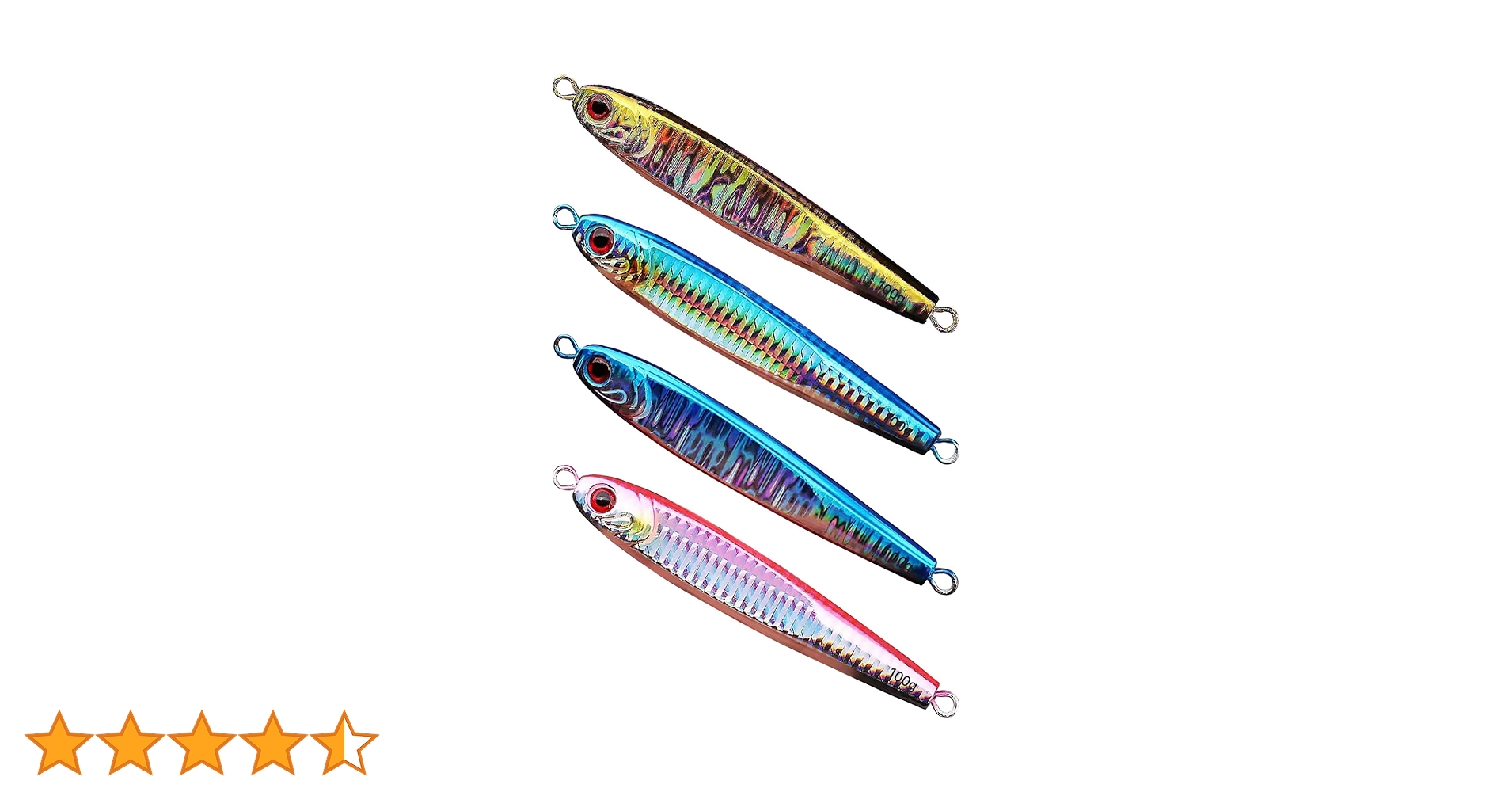 Amazon.co.jp: UB-Lab. 魚 釣り カラフル メタル ジグ 80 g 4本