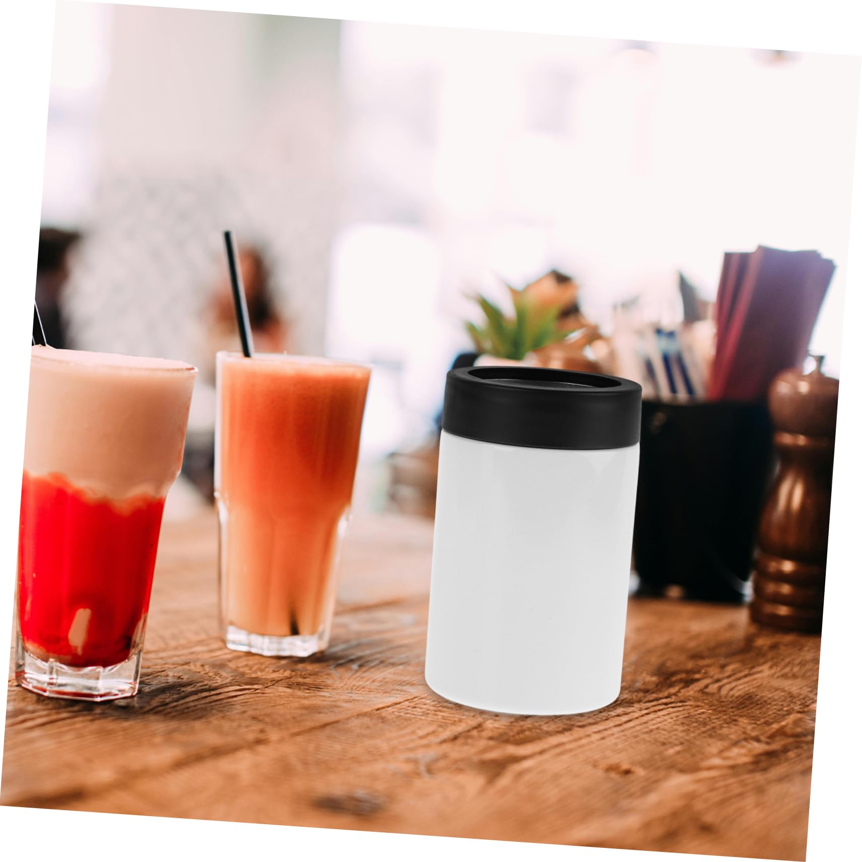 GRIRIW Outdoor Insulated Cup Metal Can Cooler Blank Diy Sublimation Cooler for Occasions