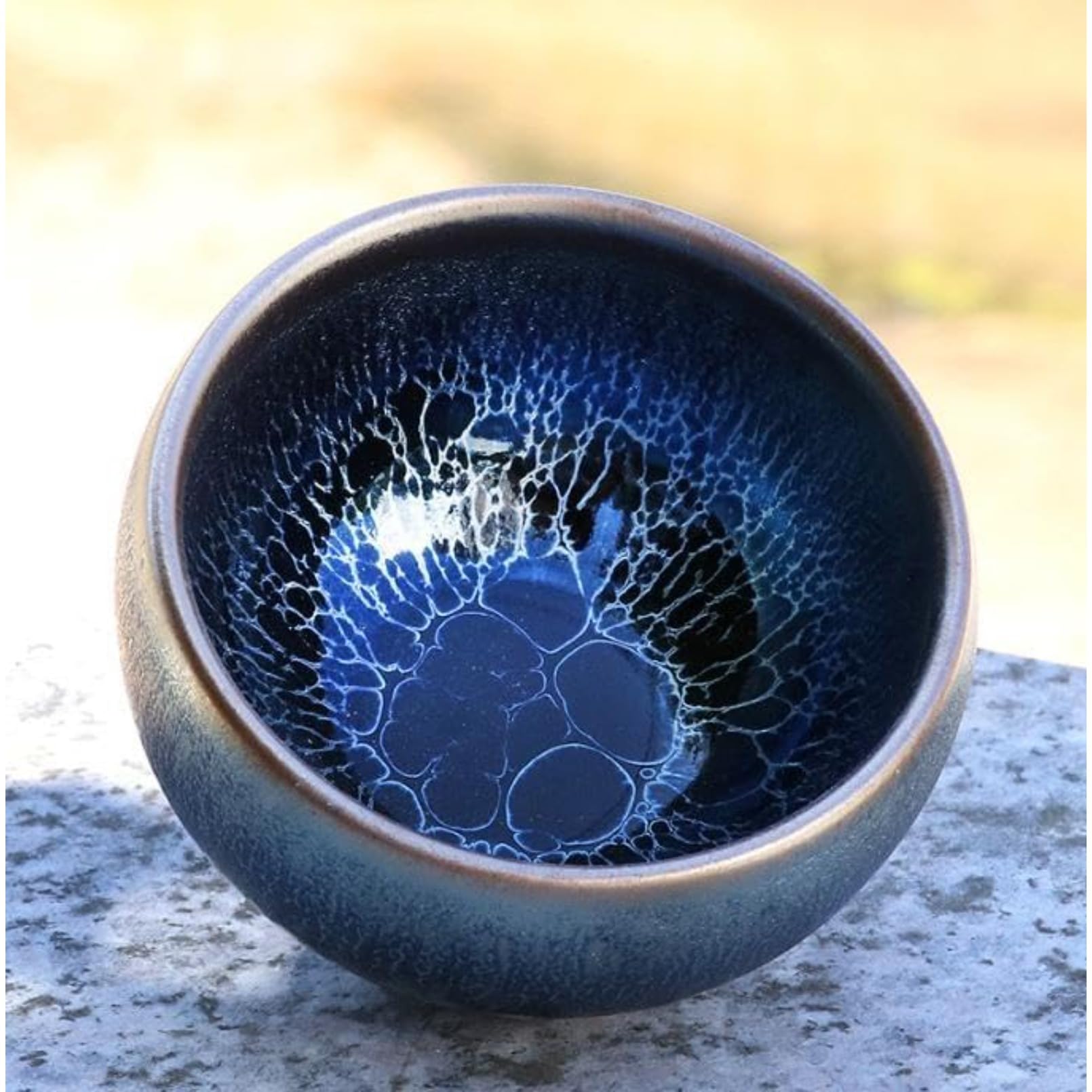 Amazon | [otoye] 曜変天目茶碗 抹茶碗セット 油滴建盞 手作り窯変