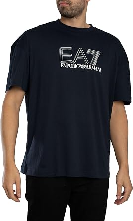 EA7 Mens Echo Graphic T-Shirt, Blue