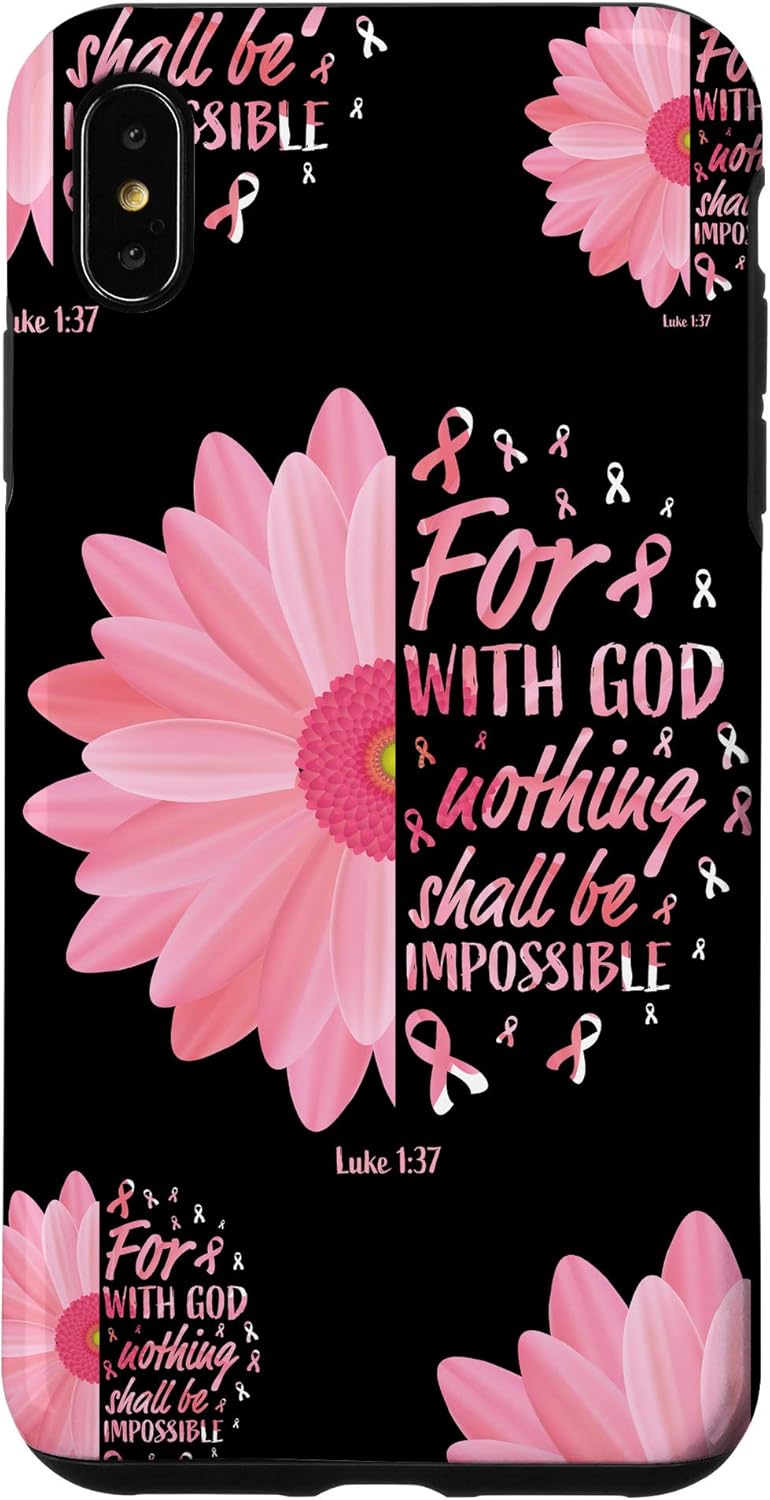 iPhone 12 Pro Max Christian Breast Cancer Phone Cases Breast Cancer Awareness Case