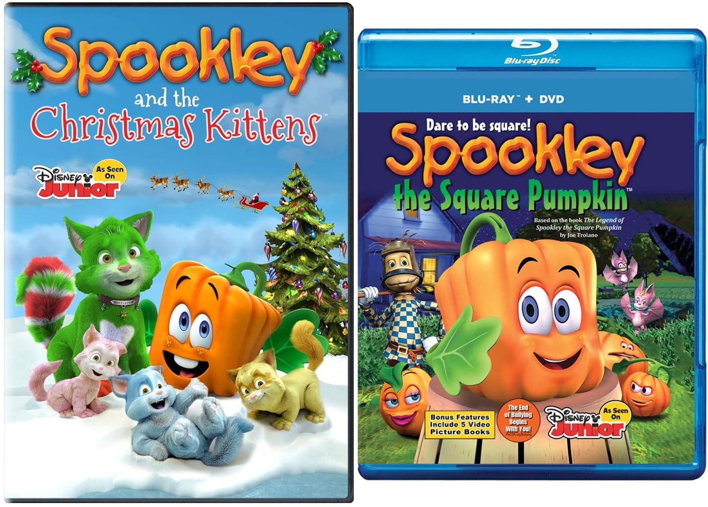 Amazon.com: SPOOKLEY THE SQUARE PUMPKIN & SPOOKLEY AND THE CHRISTMAS
