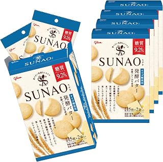 SUNAO(スナオ) 発酵バター 31g×2袋×5箱 江崎グリコ お菓子 おかし ビスケット クッキー ロカボ 1袋あたり糖質9.2g