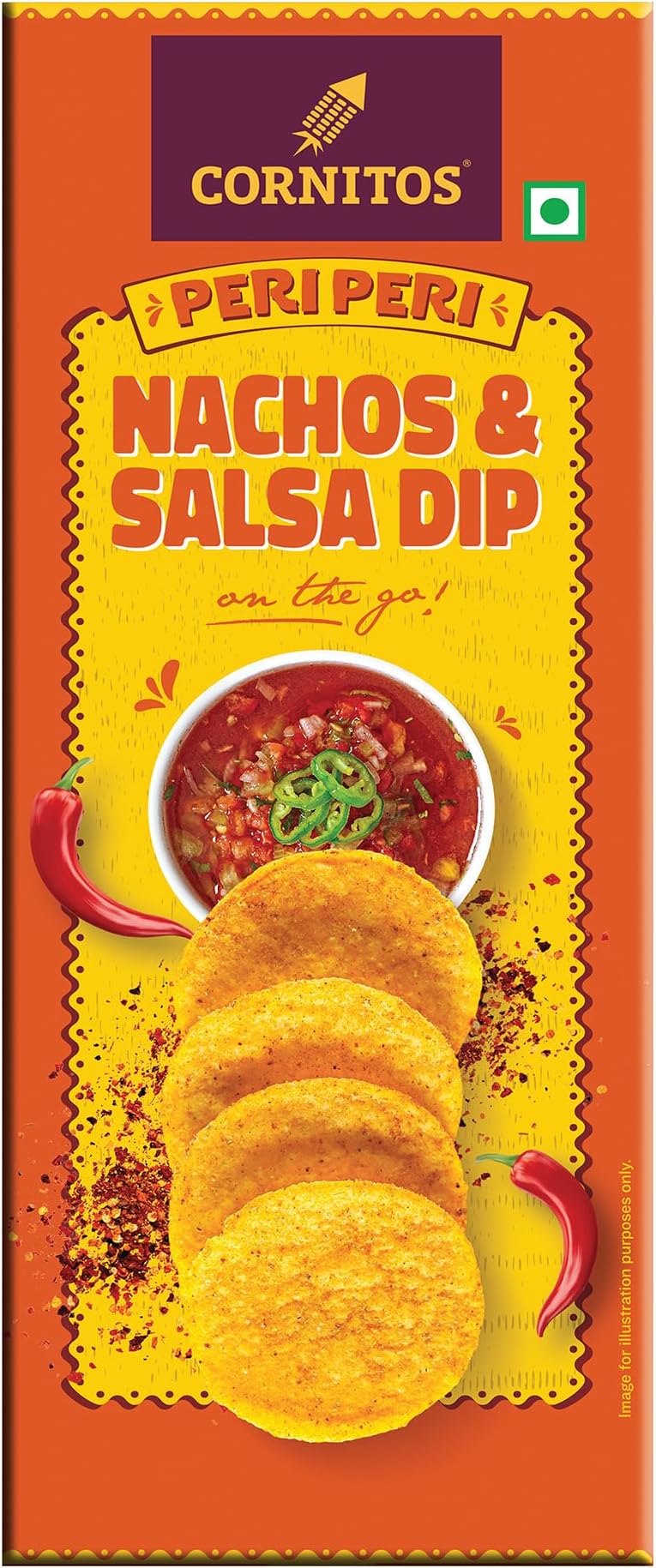 Peri Peri Nachos and Salsa Dip Tray 75 g