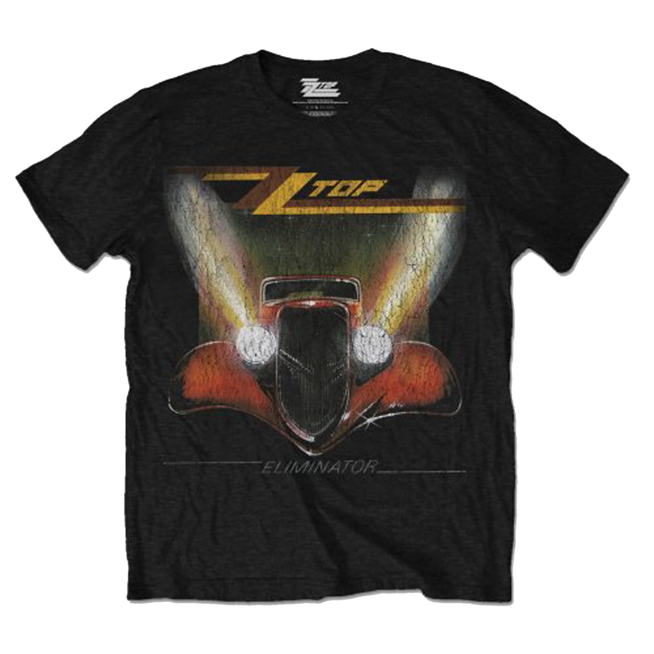 Rock Off Officially Licensed Products Men's Black Zz Top Eliminator Official Tee T-Shirt Unisex (Small)