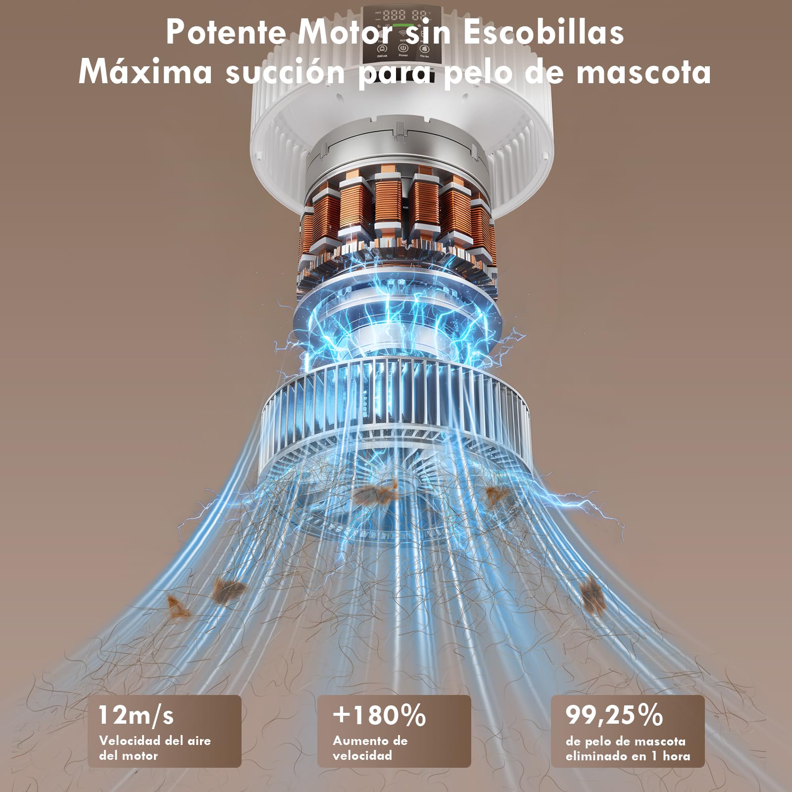 Purificador de Aire Inteligente para Mascotas 78m²