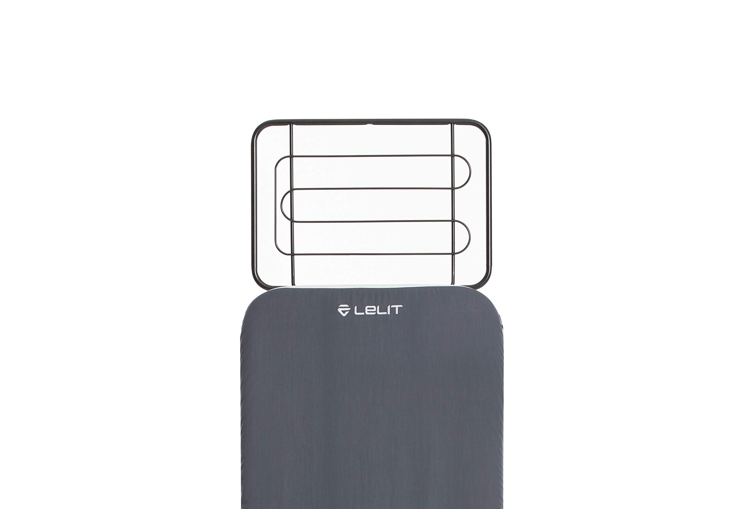 LELIT PA701 Telo copriasse grigio con logo LELIT ricamato, 128 x 53 cm