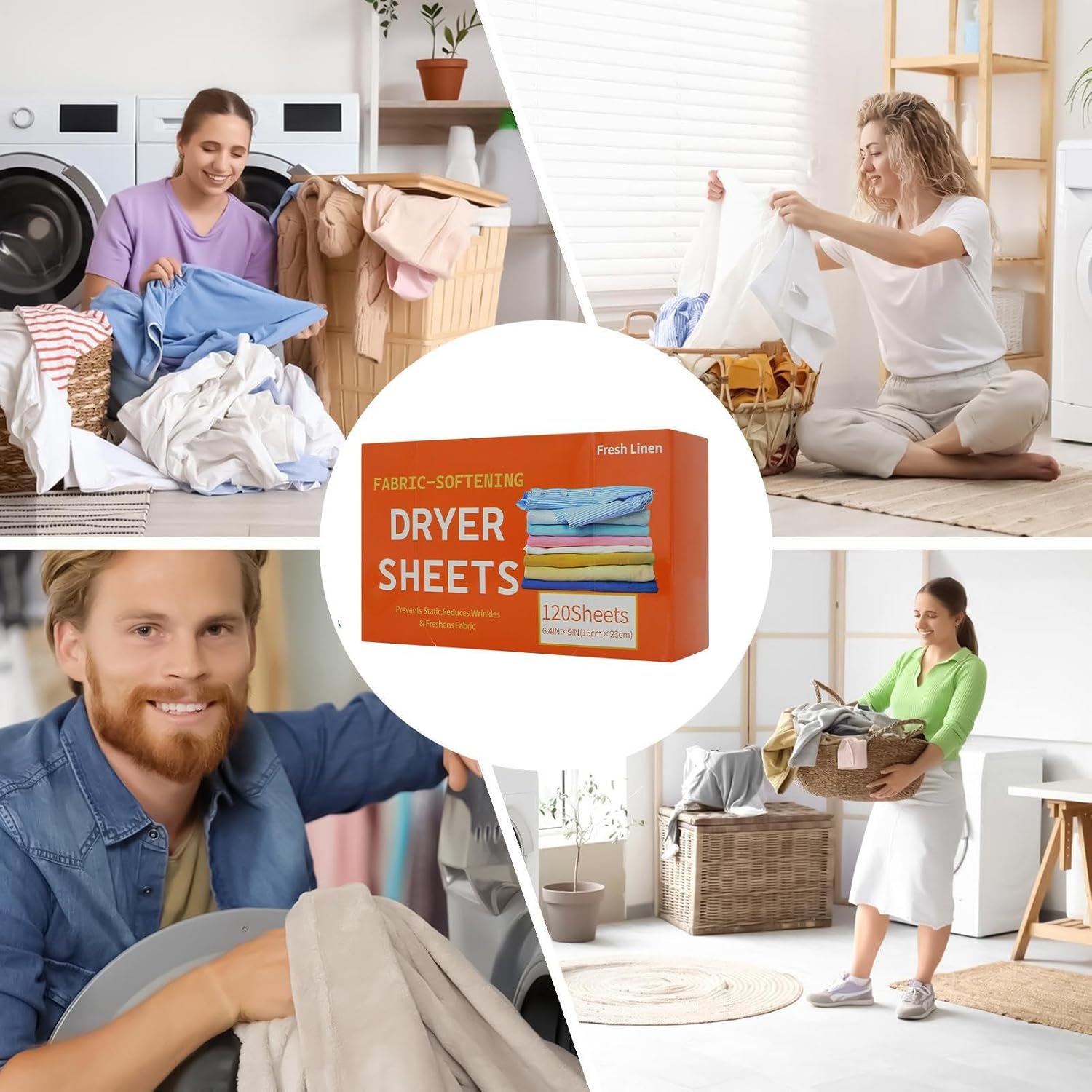 Fabric Softener Sheets, Scented Clothes Washing, Softening Tablets with Dryer Feature, Apartment Dormitory with Laundry Detail, Household Accessory, Stylish Piece for Bathroom Washer Home Everyday Use