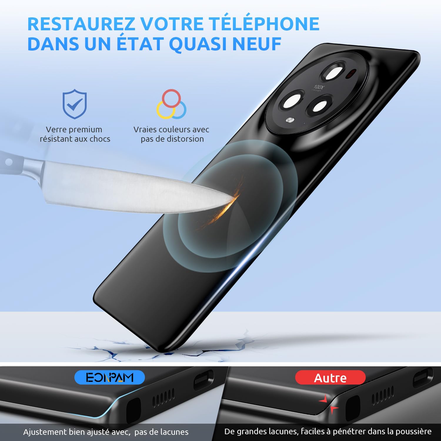 Cache Batterie Vitra Arrière Premium Pour Honor Magic 5 Lite Titanium