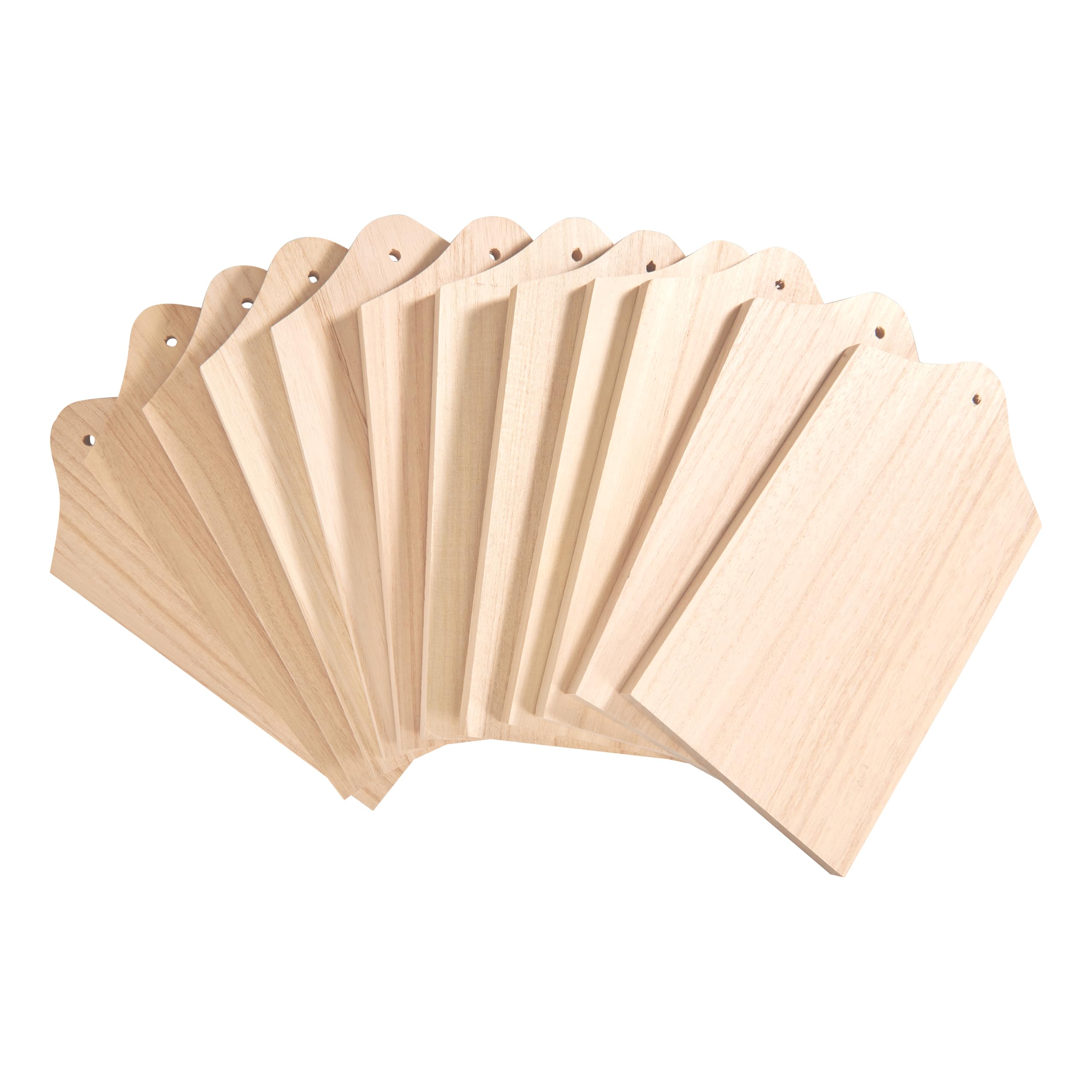 VBS XXL 12er-Pack Frühstücksbretter Kiefernholz 21x12cm Holzstärke 0,8cm unbehandelt Schneidebrett Holzbrettchen Küchenbrett Essbrett Frühstückbrettchen