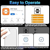 Vista 5 de 40 tarjetas NFC NFC etiquetas NFC 215 tarjeta blanca en blanco NFC tarjeta de visita NFC etiquetas NFC regrabables 504 bytes memoria compatible