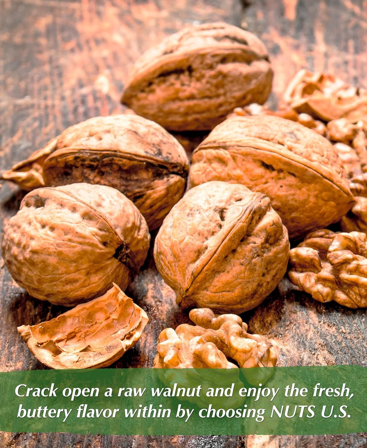 NUTS U.S. - Walnuts In Shell | Grown and Packed in California | Chandler Variety | Fresh Buttery Taste and Easy to Crack | Non-GMO and Raw Walnuts (36 LBS)