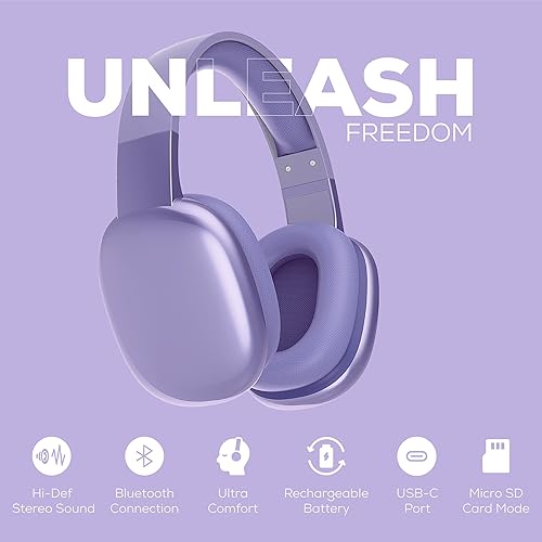 Miniatura 3 de Gabba Goods Auriculares inalámbricos Bluetooth con micrófono - Auriculares inalámbricos - Reducción de ruido - Bluetooth, con cable, micro SD