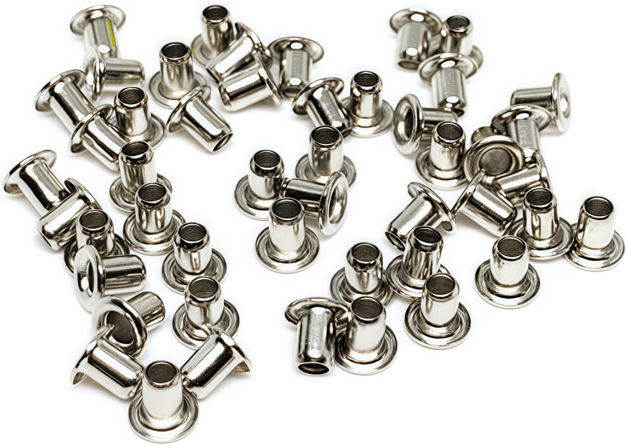 SIMAIYUN 200 Pcs 2mm Tiny Grommets Eyelets, Self Backing Eyelets for Bead Cores Clothes DIY Projects Crafters（Silver）