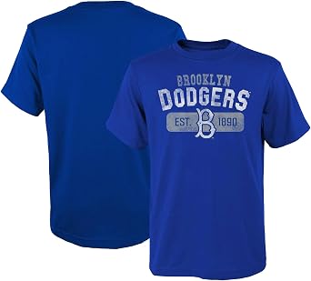 MLB Kids Youth 8-20 Cooperstown Distressed Throwback Logo Team T-Shirt