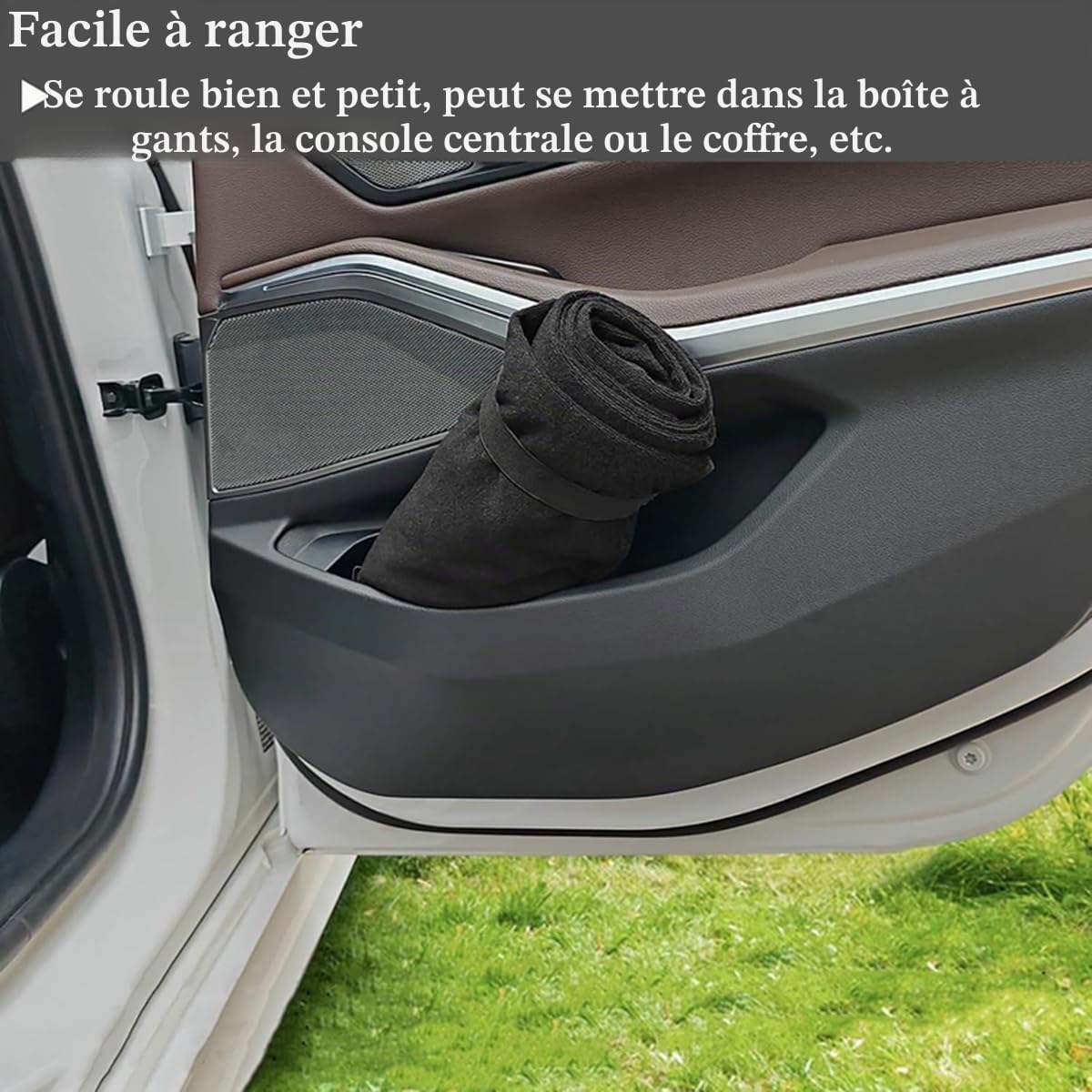 Housse imperméable pour siège de Voiture - Résistante à la Transpiration et Durable - Lavable en Machine - pour Les athlètes - Convient à Divers véhicules (Noir, 1pcs)