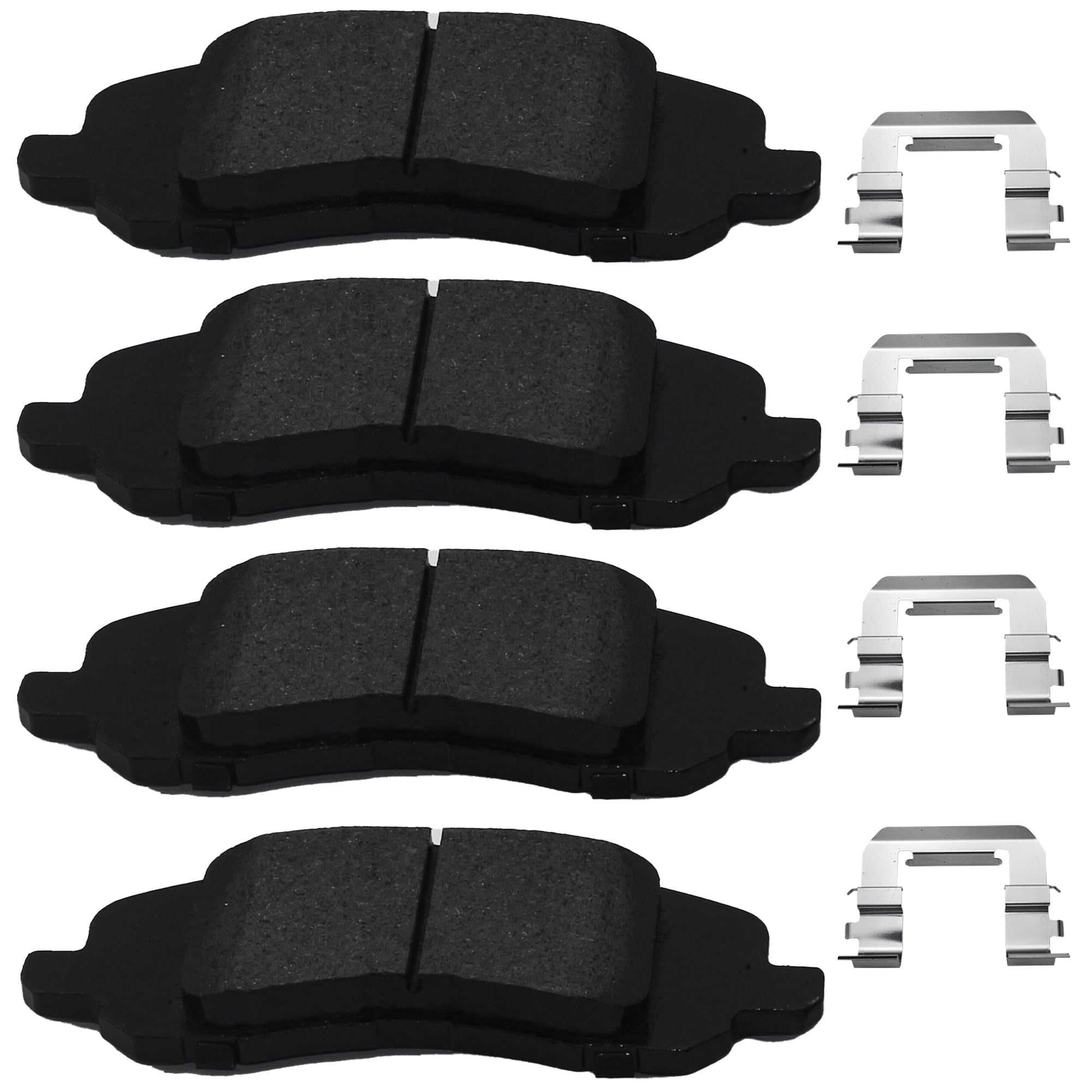Front Brake Pads Set Compatible with Chrysler 200 Sebring, Dodge Avenger Caliber, Jeep Compass Patriot Automotive Replacement Brake Pads Semi-Metallic D1285