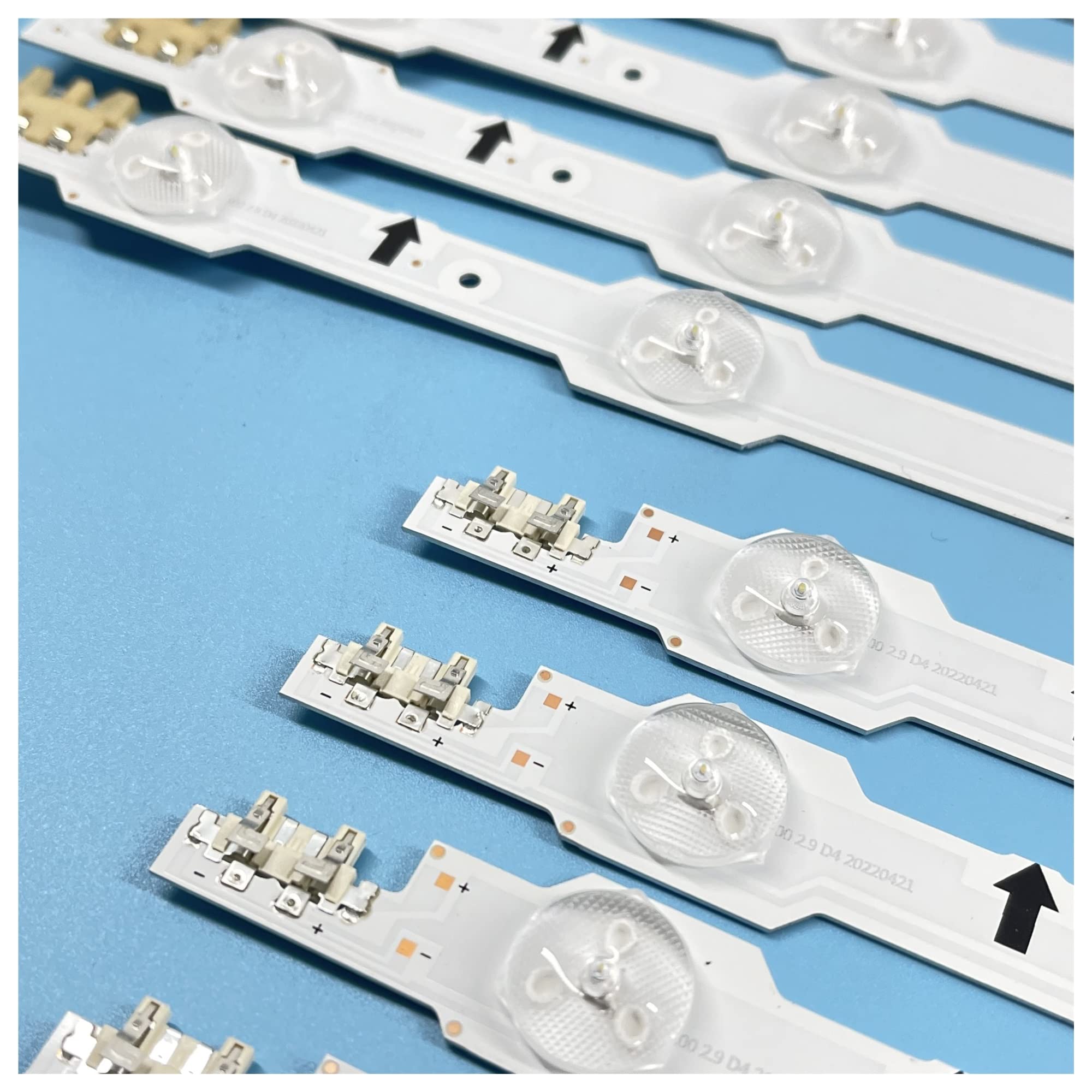 CARZE 12 pièces Bande de rétroéclairage LED for Samsung UE50HU6900S UN50HU6900F UN50HU6950F UE50HU6900 UE50HU7000 UA50HU7000 CY-GH050HGNV3H Bandes de rétroéclairage TV