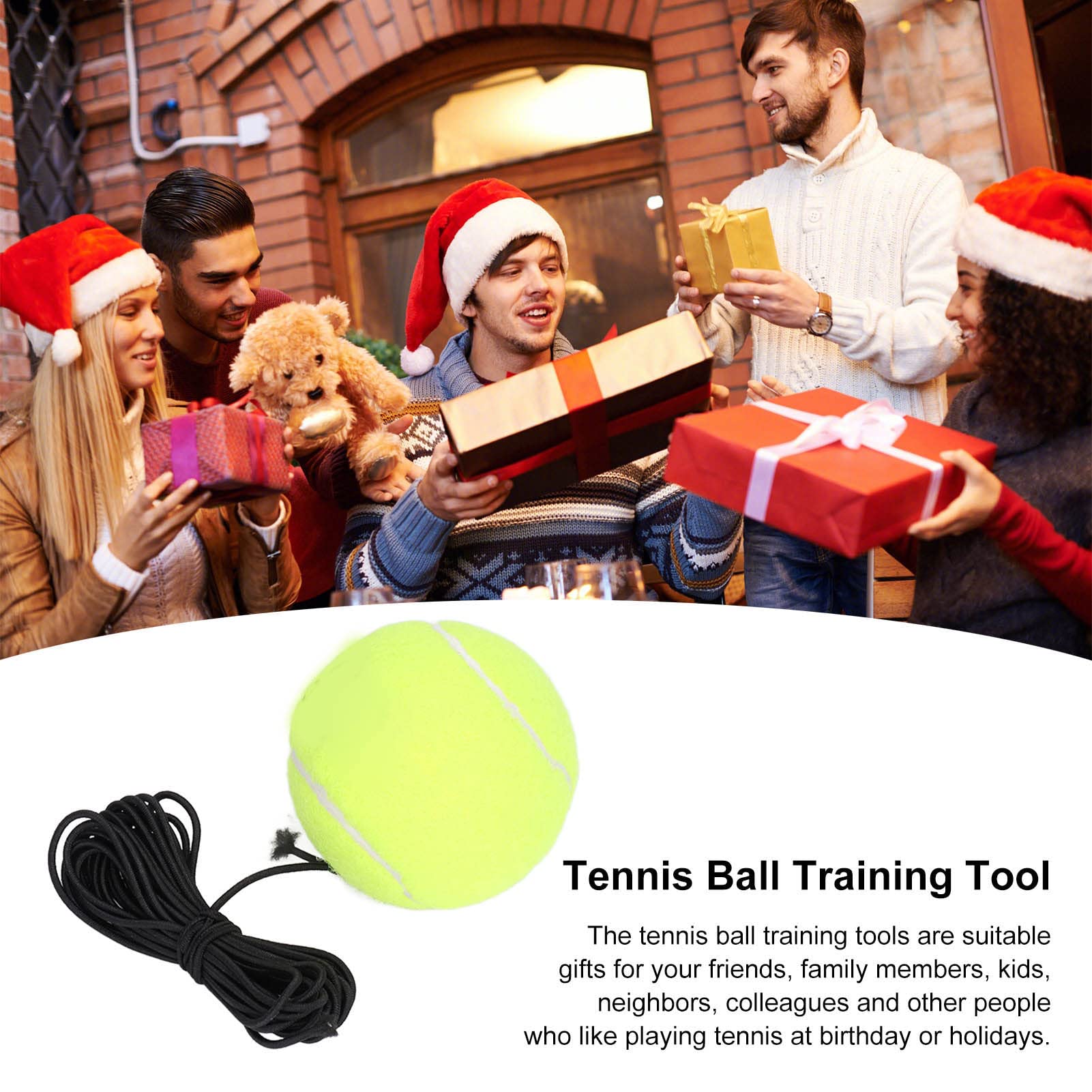 String Tennis Training Balls String Tennis Ball Good Elasticity Improve Athletic Ability Plastic for Friends Gifts for Daily Exercise