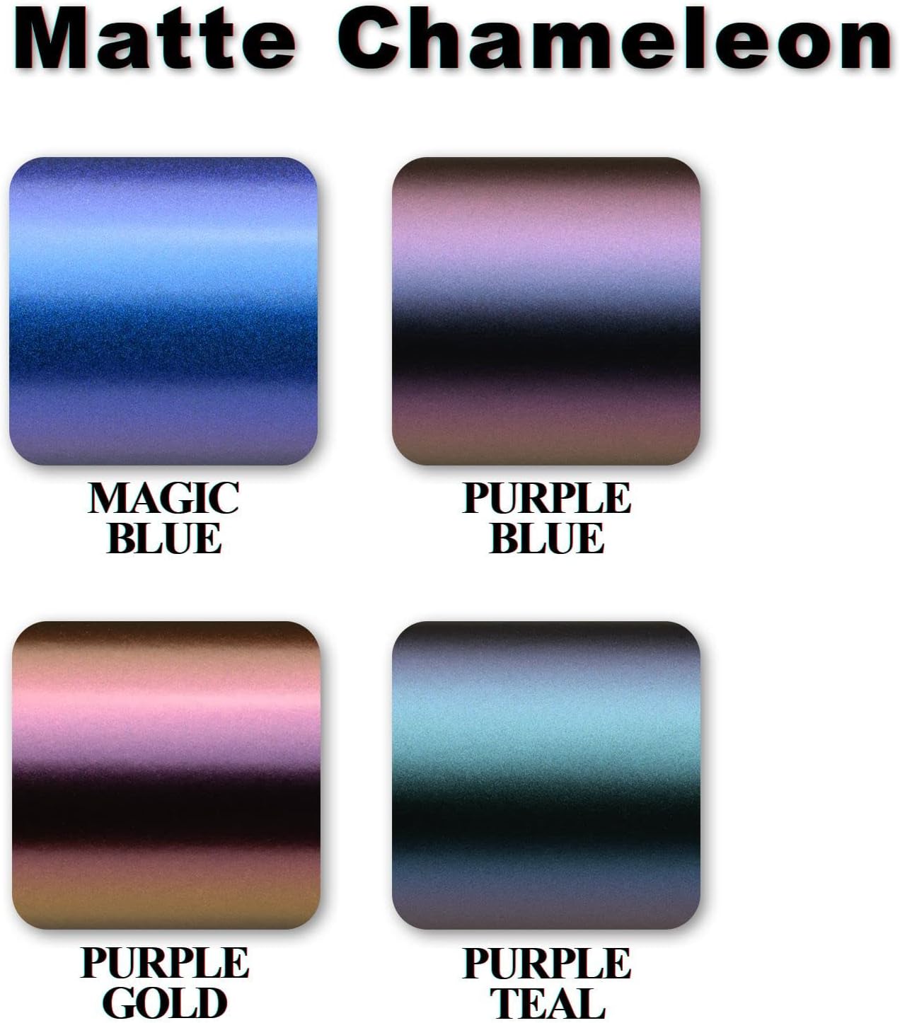 48"x60" (4FTx5FT) Chameleon Matte Purple Teal Car Auto Motorcycle Vehicle Sticker Decal Vinyl Wrap Film Sheet Air Release Self Adhesive Peel and Stick Free Bubble Free Tool Kit