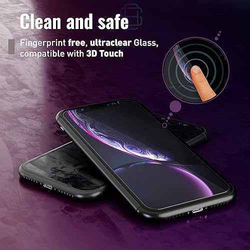 Miniatura 6 de Protector de pantalla para iPhone 11 XR (paquete de 2) con kit de instalación fácil de alinear automáticamente, vidrio templado para iPhone 11, XR