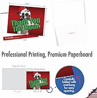 Vista 6 de The Best Card Company - 10 tarjetas de agradecimiento de Navidad (4 x 5.12 pulgadas) - Lindos animales navideños, saludos de gratitud surtidos