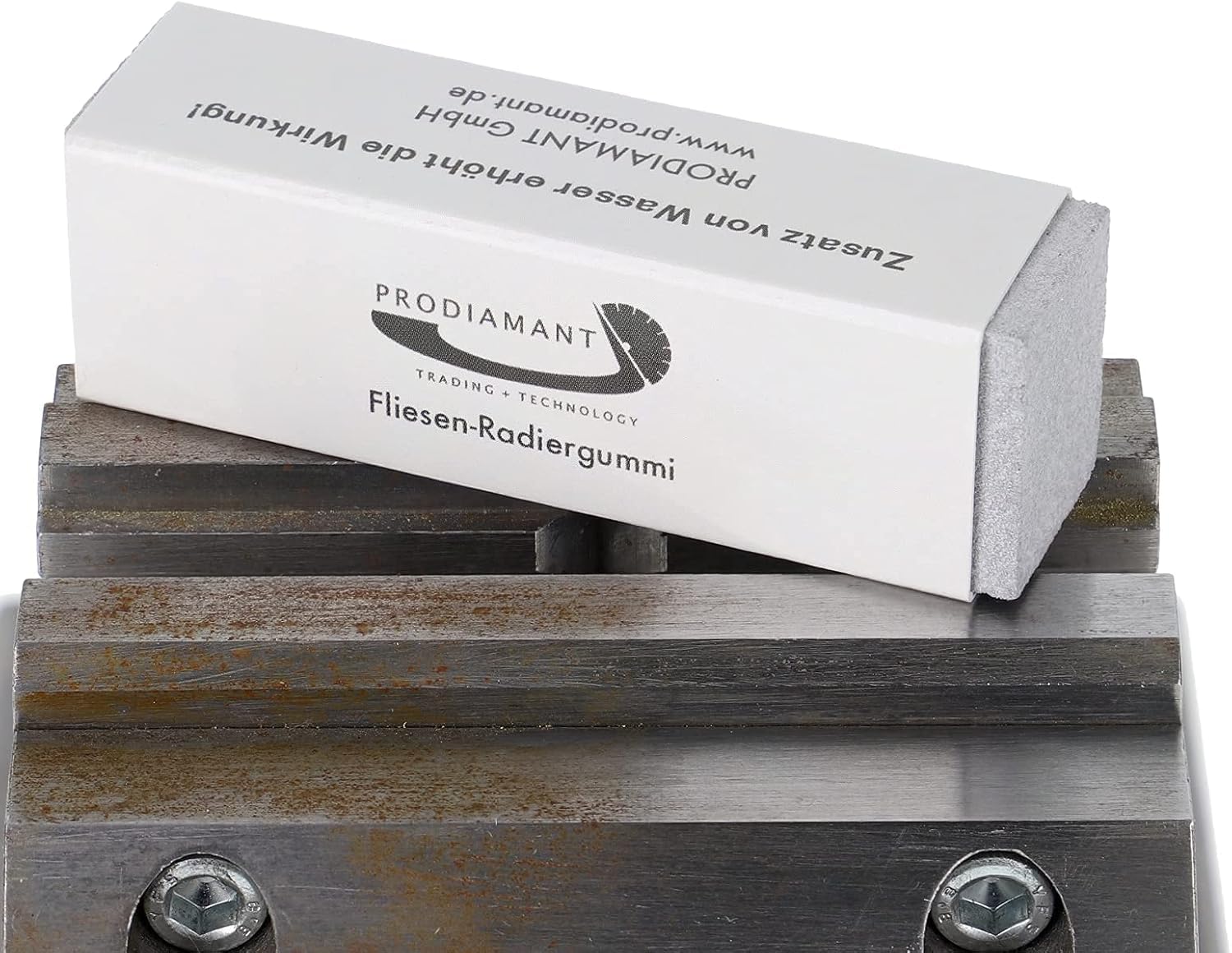 PRODIAMANT Schmutzradierer – effektive, chemiefreie Reinigung für Fliesen, Fugen, Naturstein & Sanitärkeramik – entfernt Rost, Metallabrieb und hartnäckige Ablagerungen