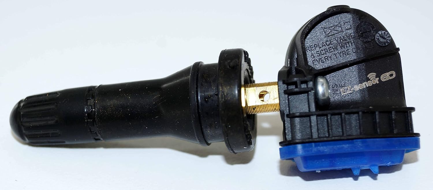 Schrader 33560 EZ-Sensor Single SKU (314.9 MHz, 315 MHz, and 433 MHz) Programmable Snap-in Fixed Angle Valve Tire Pressure Monitoring Sensor (TPMS), Requires Programming Before Installation