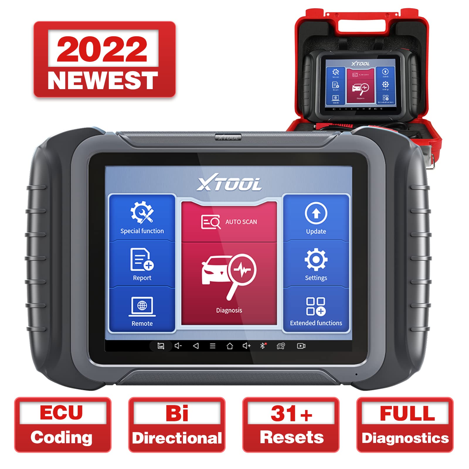 Buy XTOOL D8 Diagnostic Scan Tool, 2022 Newest, ECU Coding, 31+ Resets