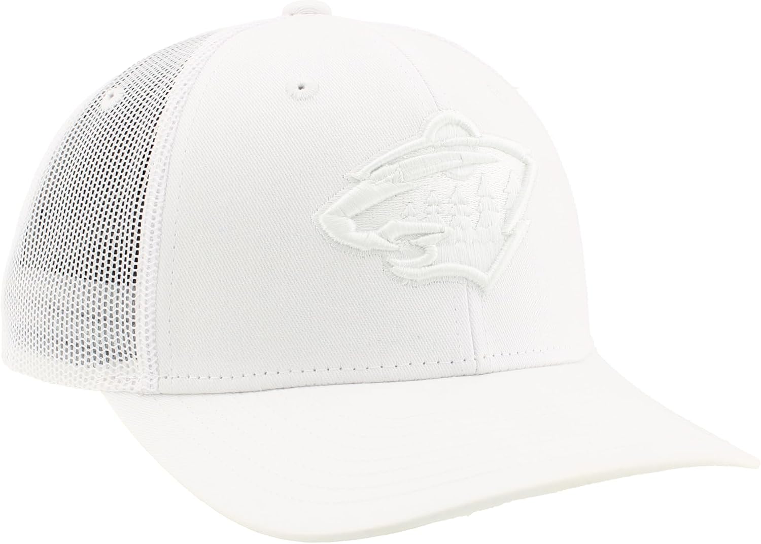 ZHATS NHL Unisex-Adult NHL Officially Licensed Adjustable Snapback Hat Dakota Echo White