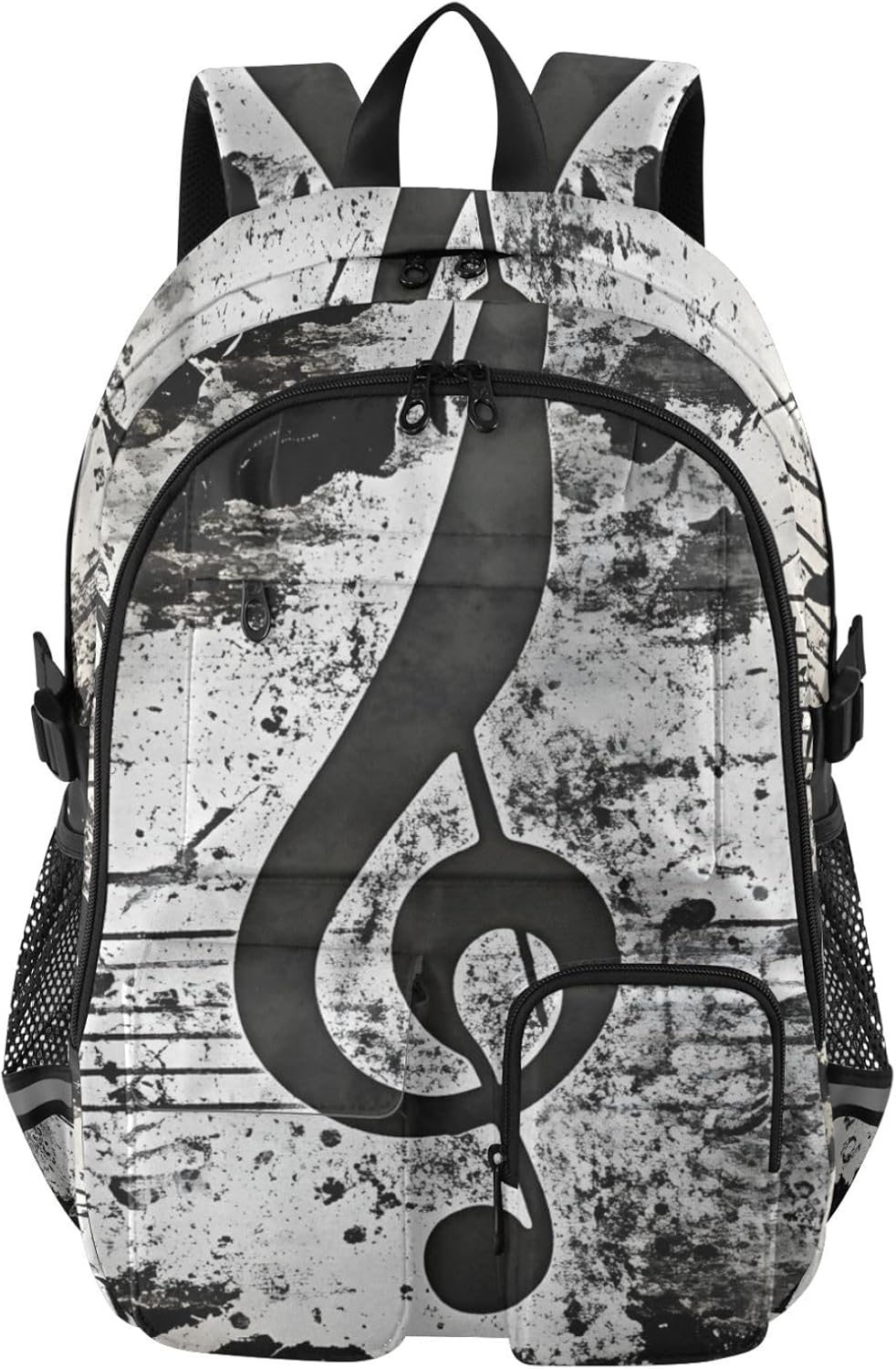 Vintage Music Tone Laptop Backpack 30L Travel Daypack
