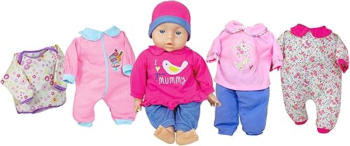 Lissi Dolls - Juego de bebé parlante, 18 pulgadas