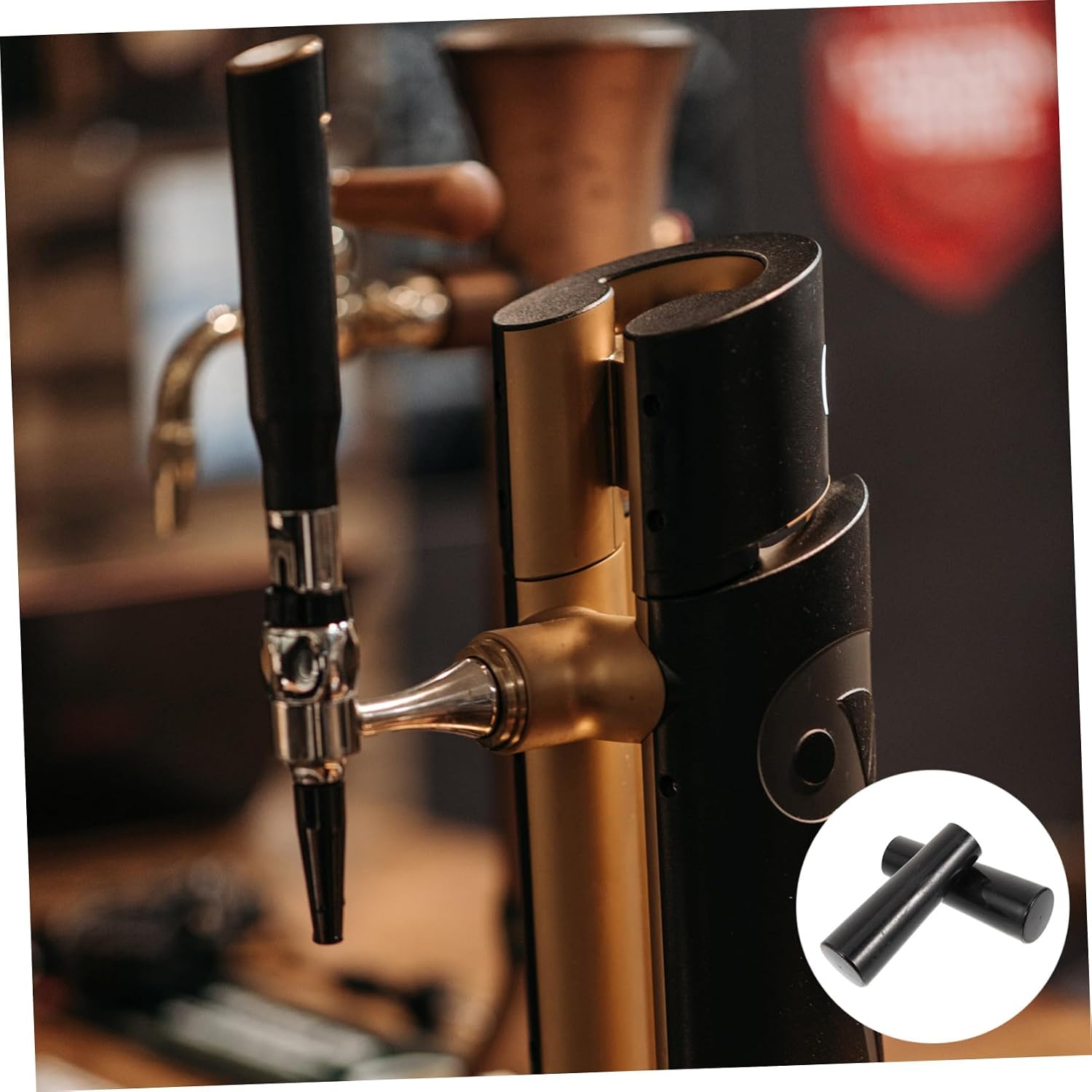4pcs Beer Tap Handle for Draft Faucets Plastic Beer Barrel Faucet Handles with Stylish Keg Design Smooth Lever for Precise Pouring Compatible with American Kegerators and Homebrew
