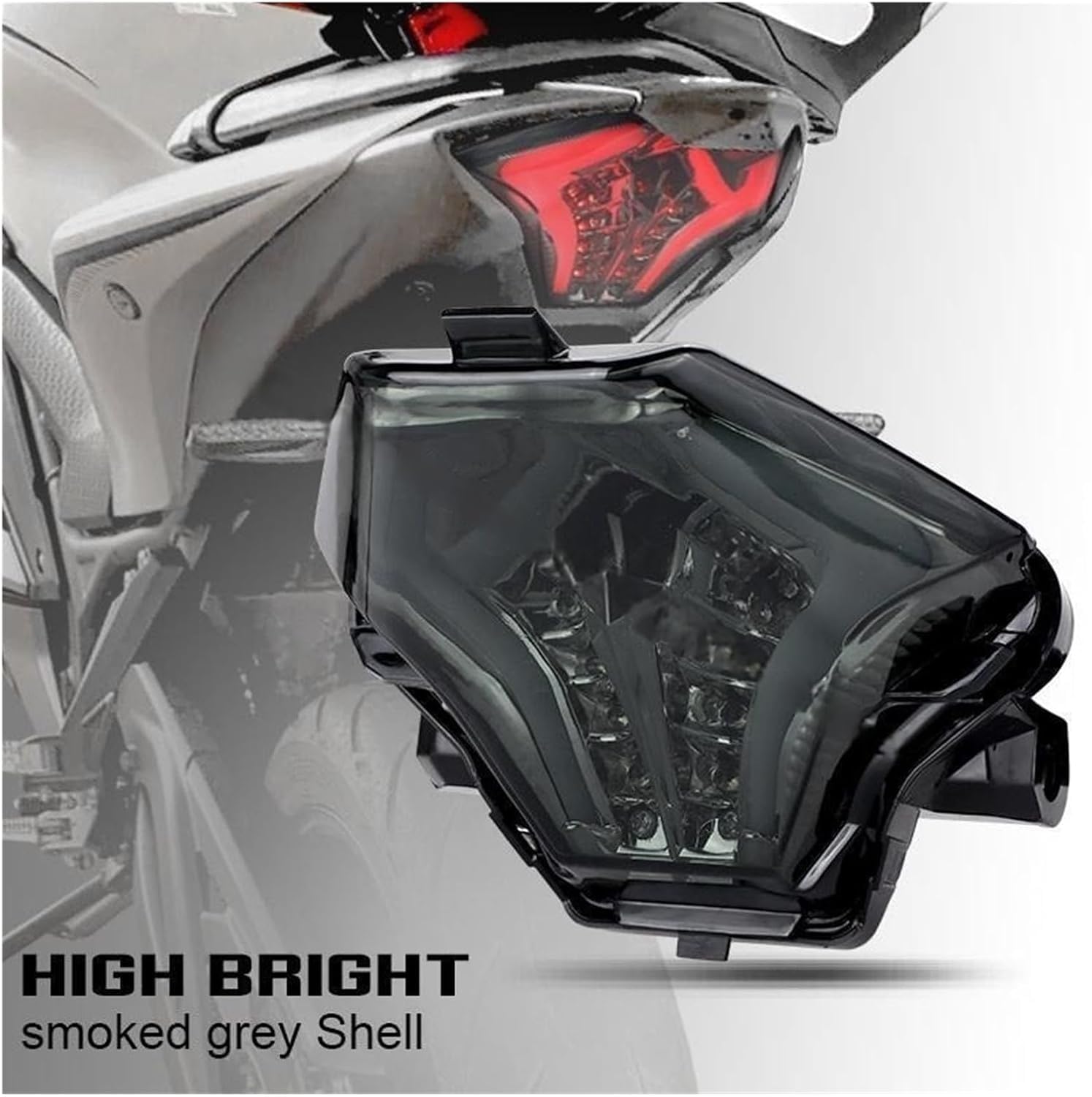 Luz de Freno Trasera Moto Para R3 R25 2013-2020 Intermitente de motocicleta Luz trasera LED Luz de freno trasera Lámpara indicadora 12v