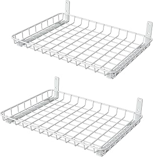 WALMANN Wall Shelves, 12 * 18 inch Wall-Mounted Storage Shelves for Garage, Closet, Laundry