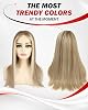 Peluca de cabello humano Remy 100% para mujer, con encaje suizo de 10x5 pulgadas, largo de 16 pulgadas, densidad 180% 3