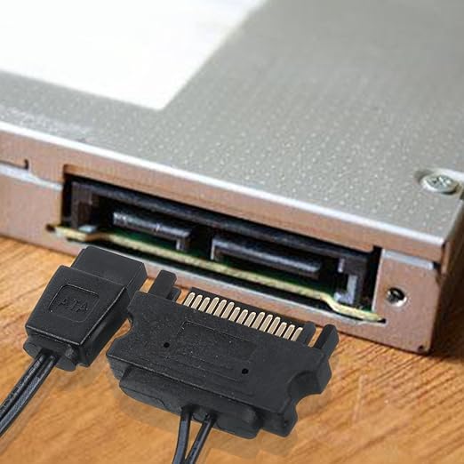 Adaptador de Alimentación SATA de 15 Pines a 6 Pines Slimline 17cm miniatura 5